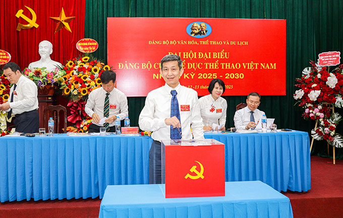 Đại hội đã bầu ra Ban Chấp hành Đảng bộ Cục TDTT Việt Nam khoá mới